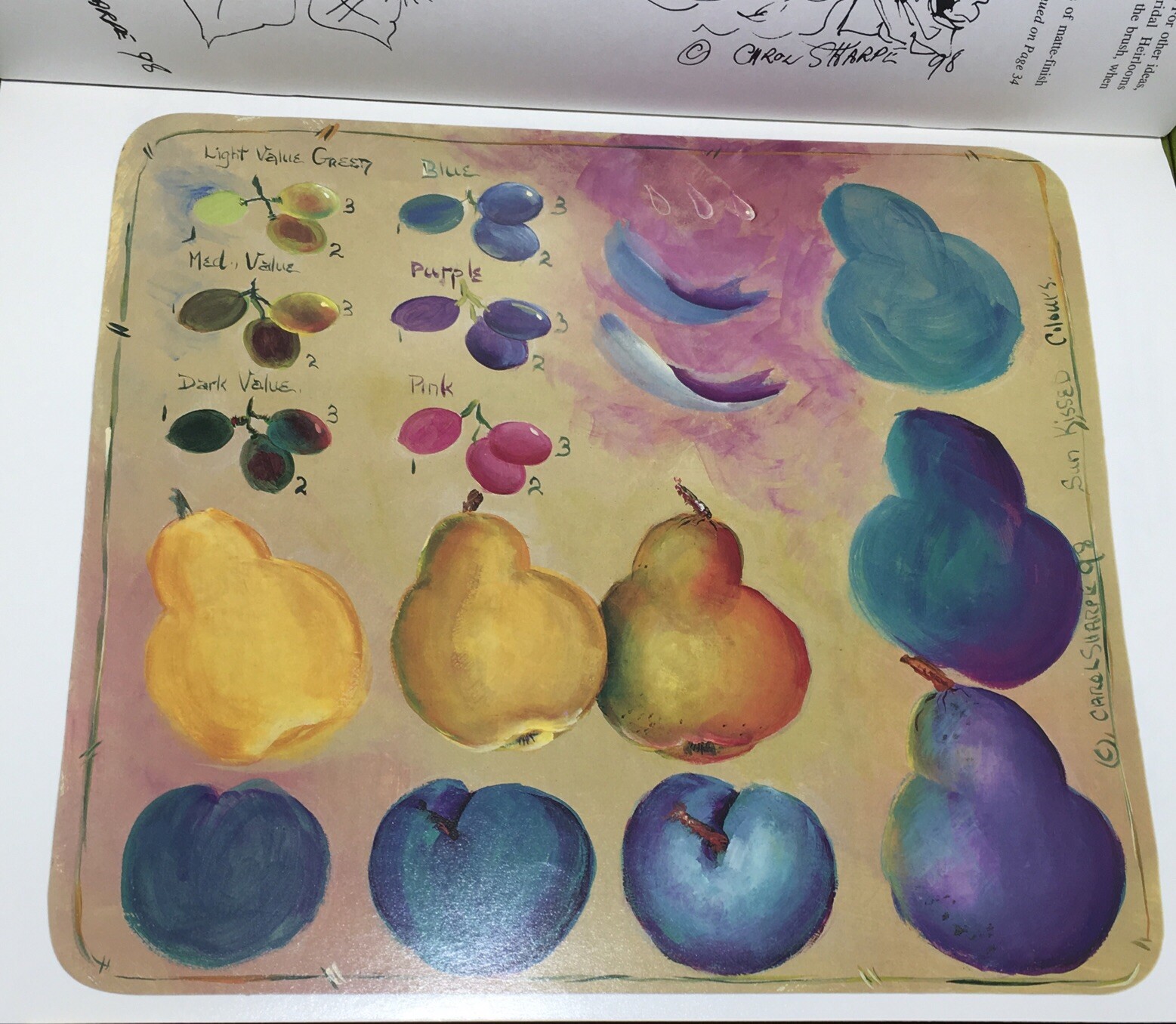 Viking Folk Art Sun Kissed Colours Carol Sharpe Painting Patterns Roses