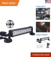 72W LED Work Light Bar Magnetic Spot Fog Off-Road Boat SUV Truck 12V 24V