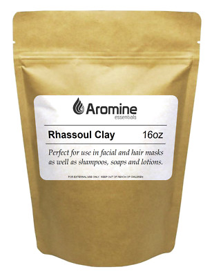 Aromine Rhassoul Clay Powder 16oz Resealable Bag