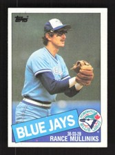 1985 Topps Baseball Rance Mulliniks #336 Toronto Blue Jays
