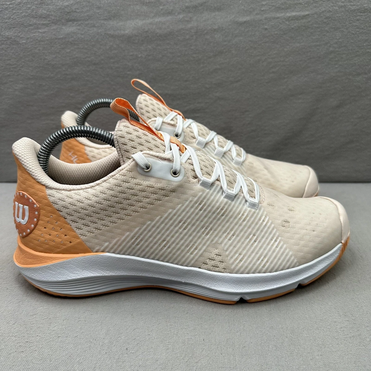 Wilson Hurakn Womens Size 8.5 Shoes Padel Tennis Squash Cantaloupe Orange NEW