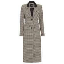 Smythe Women's Brando Tailored Coat Houndstooth - Size 6