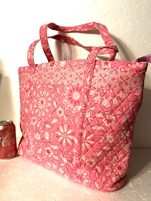 Pink Passion Carry Me Away Quilted Tote Sisters Longaberger New