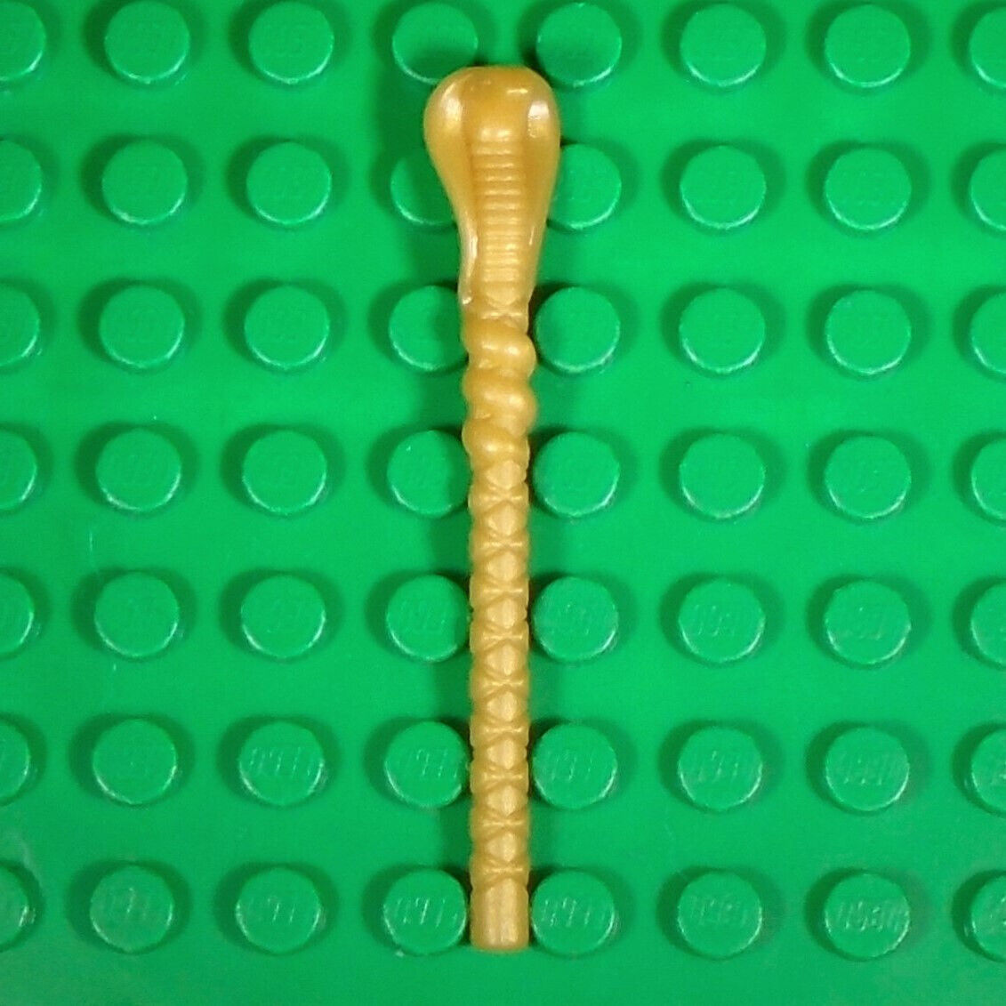 new LEGO pearl-gold Pharaoh's Staff with cobra / snake / serpent head top