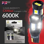 Ring 12v Car W5W 501 Canbus Error Free 6000K White LED Interior Light Bulbs