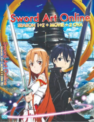 DVD Japanese Anime Sword Art Online Season 1 + 2 + Movie + 2 OVA English Dub - Image 1 of 3
