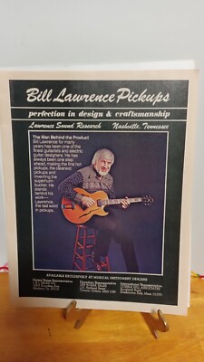 BILL LAWRENCE GUITAR PICKUPS 1980 PRINT AD 11 X 8.5 | eBay