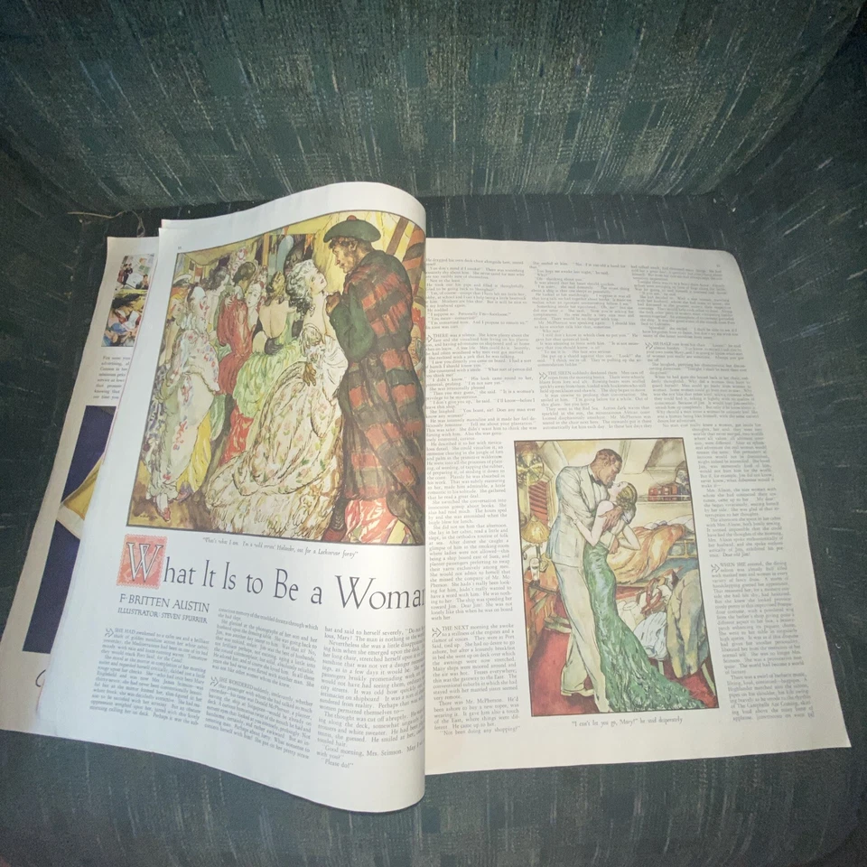 1935 February Woman's Home Companion Magazine Dress Fashion Booth Tarkington - Image 4 of 4