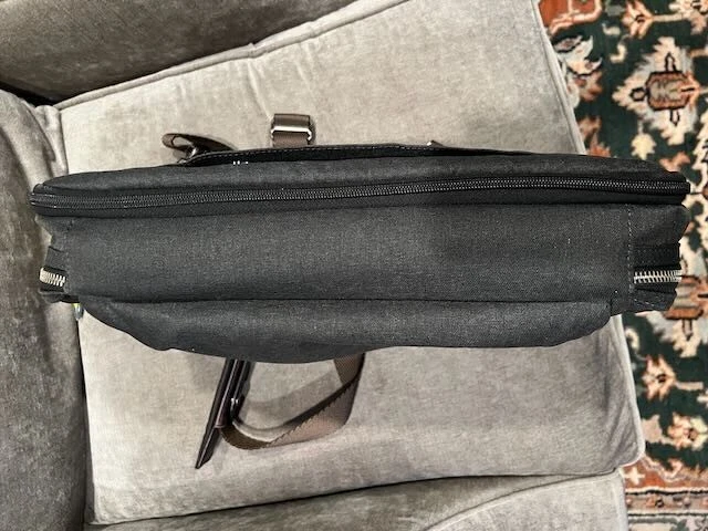 TUMI Alpha Bravo 'Yuma' Gray / Brown Nylon Slim Briefcase - 22631DGHE - Image 3 of 4