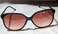 Foster Grant Large Black Purple Gradient Lens Sunglasses