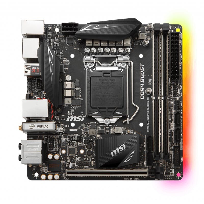FOR MSI Z370I GAMING PRO CARBON AC Motherboard LGA1151 Supports