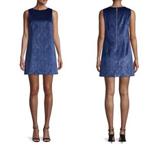 NWT ALICE + OLIVIA Clyde Damask Velvet A-Line Shift Mini Dress. Size M