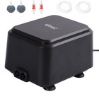 hygger Aquarium Air Pump 2 Outlets w/ Accessories Air Stone Tubing Hose 150Gal