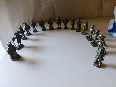 Lot De 15 Figurines Starlux Les Rois De France - Vintage Made In France