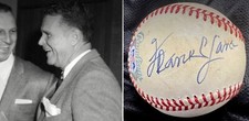 RARE Frank C Lane (died 1981) PSA/DNA Signed Baseball GM White Sox STL Indians