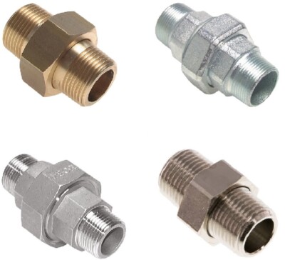 Verschraubung lösbar Doppelnippel trennbar Schraubfitting MS MSV ES 1/8'' - 2''