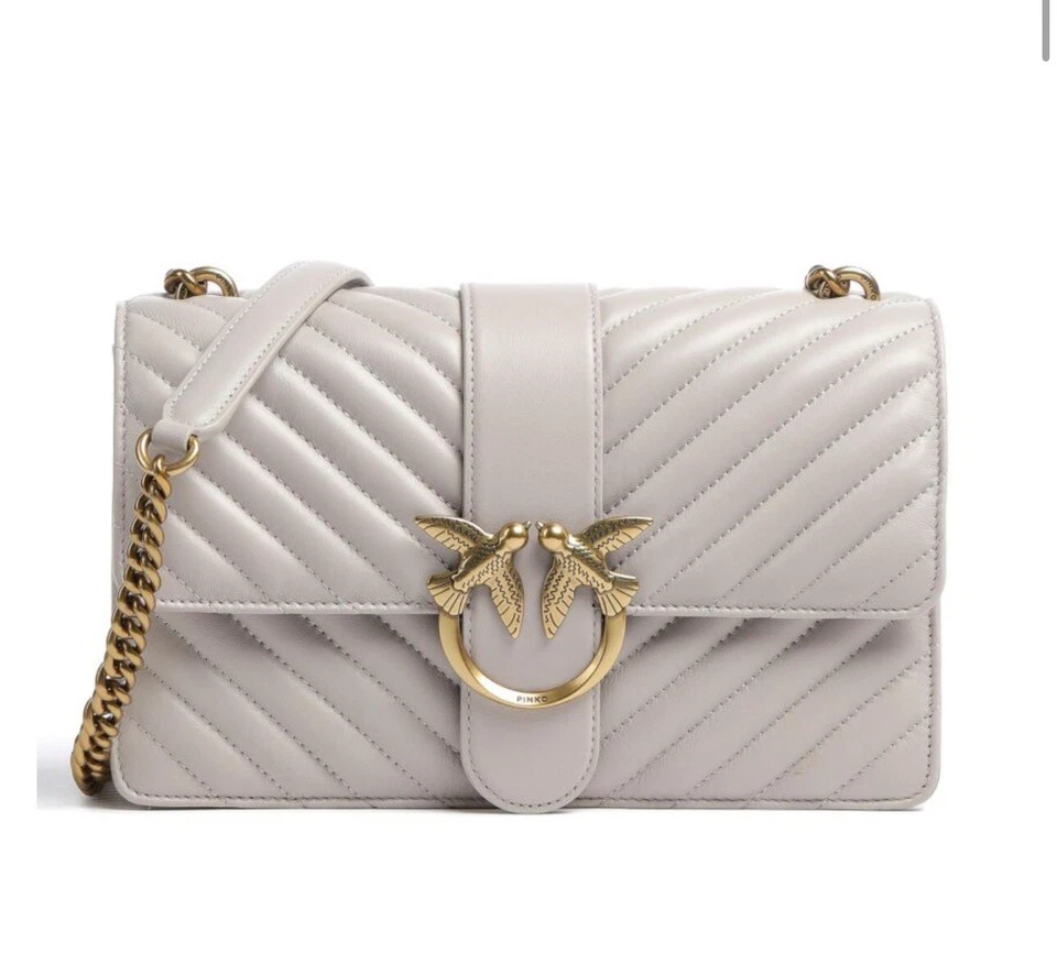 Carteras y bolsos de cuero usados diseñador Pinko Love Excelente Estado 100% Foto 2 de 4