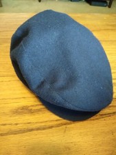 Vintage Country Gentleman Hat USA MADE Gatsby Caddy Newsboy Size 7 1/2 Dark Blue