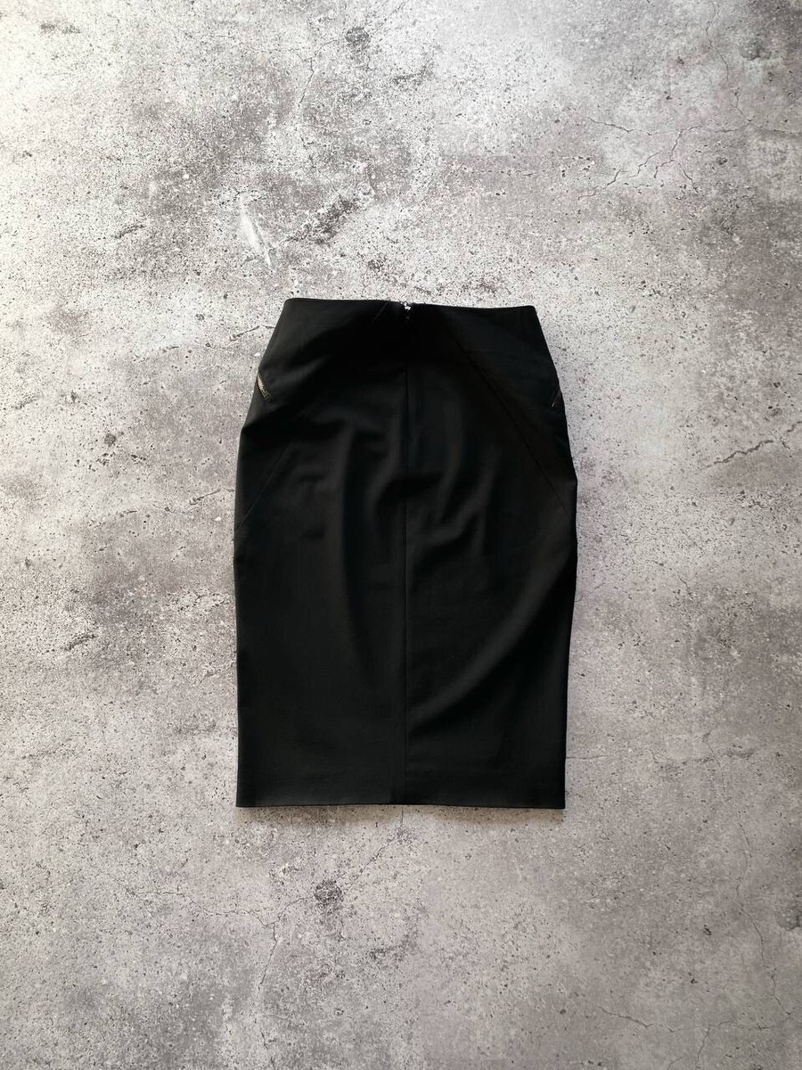 スカート ALEXANDER McQUEEN NYLON TARPAULIN PENCIL SKIRT Alexander McQueen Tarpaulin Pencil Midi Skirt | Black