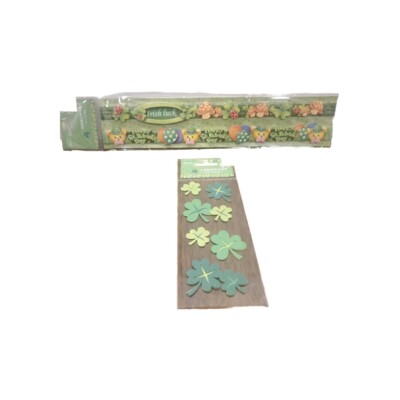 St. Patrick's Day Scrapbook Stickers 3 Dimensional 2 Packs NEW Unopened Irish