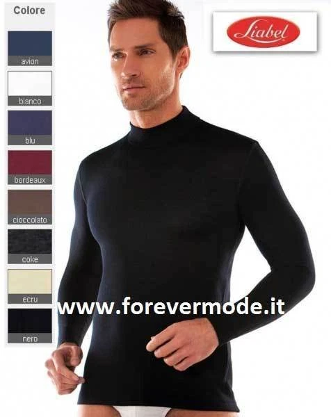 Maglia uomo Liabel manica lunga con collo a lupetto in misto lana art  5149-163