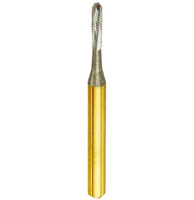 Barracuda Dental Metal/Crown Cutter Carbide Bur, Inverted Cone,MC34-37, 10/100Pk