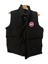 Canada Goose Black Heavyweight Puffer Vest Men's M DOWN winter Zipper Snaps