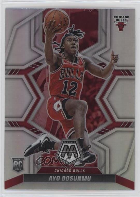 2021-22 Panini Mosaic Rookies Silver Prizm Ayo Dosunmu #233 Rookie RC jg3