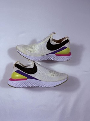 Nike Epic Phantom React Flyknit Shoes Women s Size 5 White Running CI1290-100