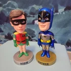 2013  Funko Set Batman and Robin Wacky Wobbler Bobble Head Classic 66 60s