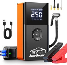 Jump starter with air compressor, 8000A, 180 PSI, portable car battery booster