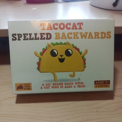 Tacocat Spelled Backwards Game NEW Exploding Kittens
