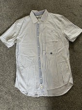 Camicia Diesel blu e bianca a