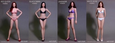HOT STUFF 1/6 Silicone Woman Action Figure Body Toys HS0601 HS0602