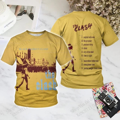 Vintage Band The Clash 3D Print T-shirt Men Women TU1840