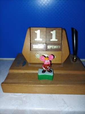 Topo Gigio Maus Figur Kunststoff Bleistift Topper Figur Vintage