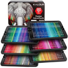 KALOUR 180 Colored Pencil Set for Adults 1 Count Pack of 180 , Multicolor