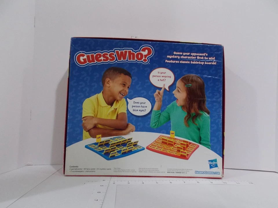 Hasbro ¿Adivina quién? Juego de mesa familiar para niños The Original Guessing Game usado Foto 2 de 2