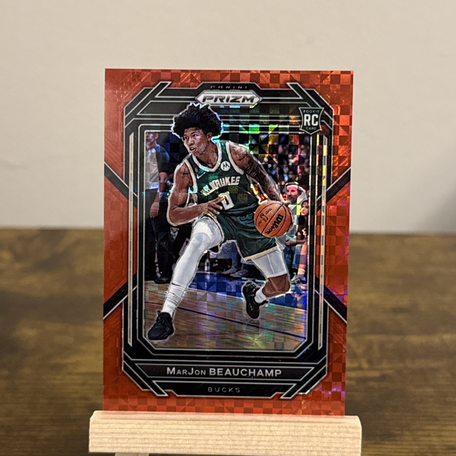 🔥2022-23 Prizm Basketball #268 MarJon Beauchamp Red Power Prizm Rookie RC #/75