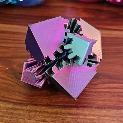 Gear Ball 3Dgedruckt Gear Cube Spin Cube ODER Würfel Fidget Spielzeug für Stress