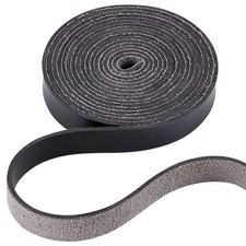 GORGECRAFT Leather Strap Strip 1/2 inch Wide 2M Long Inch, Black