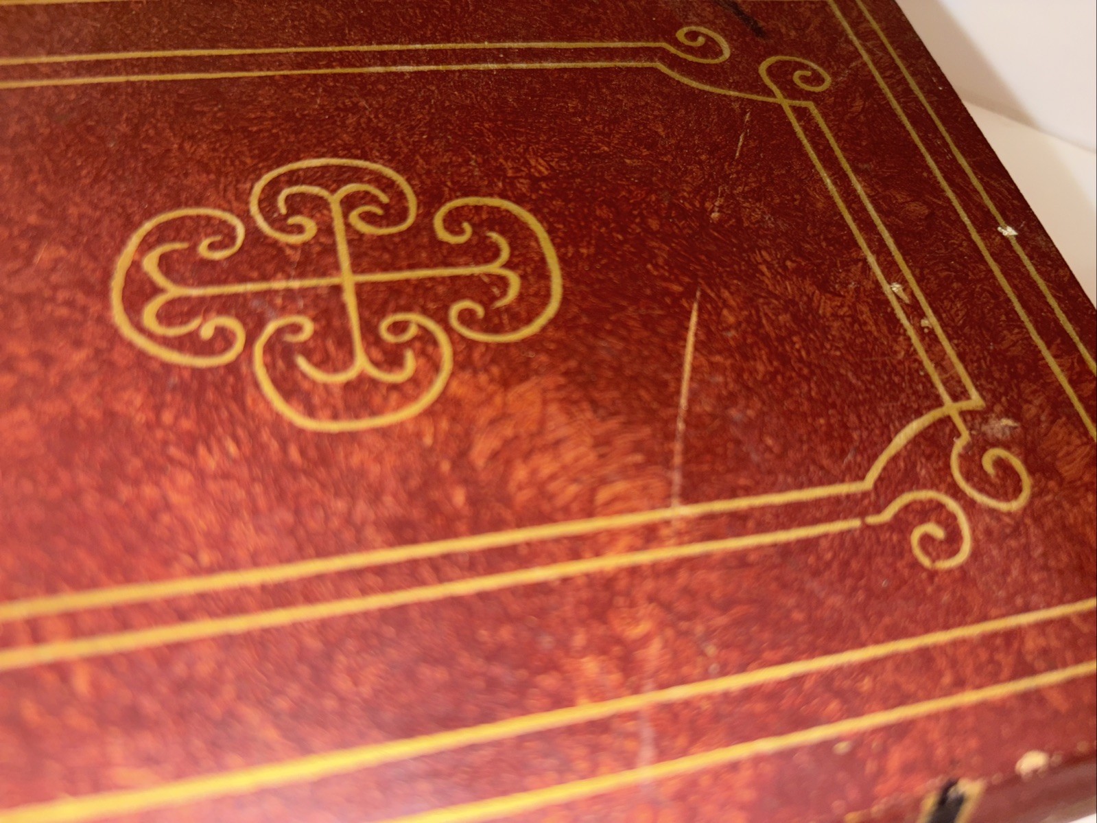 Vintage Wooden Faux Book Storage Box Hidden Storage