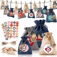 Adventskalender Stoff Groß 24 SäCkchen 3 GrößEn Zum BefüLlen Weihnachten