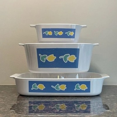 RARE Vintage CorningWare  Primavera  Dish Set