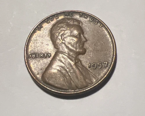 1957 (P) Philadelphia Lincoln Wheat Cent/Penny - Circulated - XF Extremely Fine