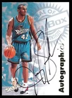 1997-98 Skybox Autographics Jerry Stackhouse On Card Auto Detroit Nm/Mt/Mt a0112