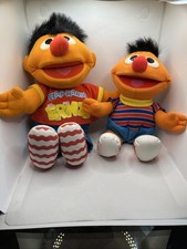 Vintage 90s TYCO Sesame Street Ernie Plush Lot Clap Hands Tickle Me Talking