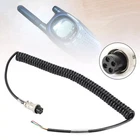 HEAVY DUTY MICROPHONE COILED REPLACEMENT CABLE 4 Pin 4 conductor 6ft CB HAM