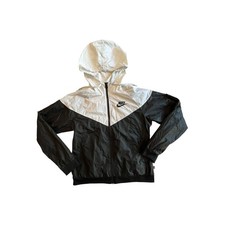 Nike Windrunner Jacket Black and White Size Women s Medium Running Windbreaker
