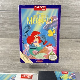 Disney's The Little Mermaid Nes (Nintendo, 1991) 100% Complete w/ Protector